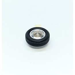 4 roues complètes ø15.50 mm - à monter - Laiton, alu et résine soup...