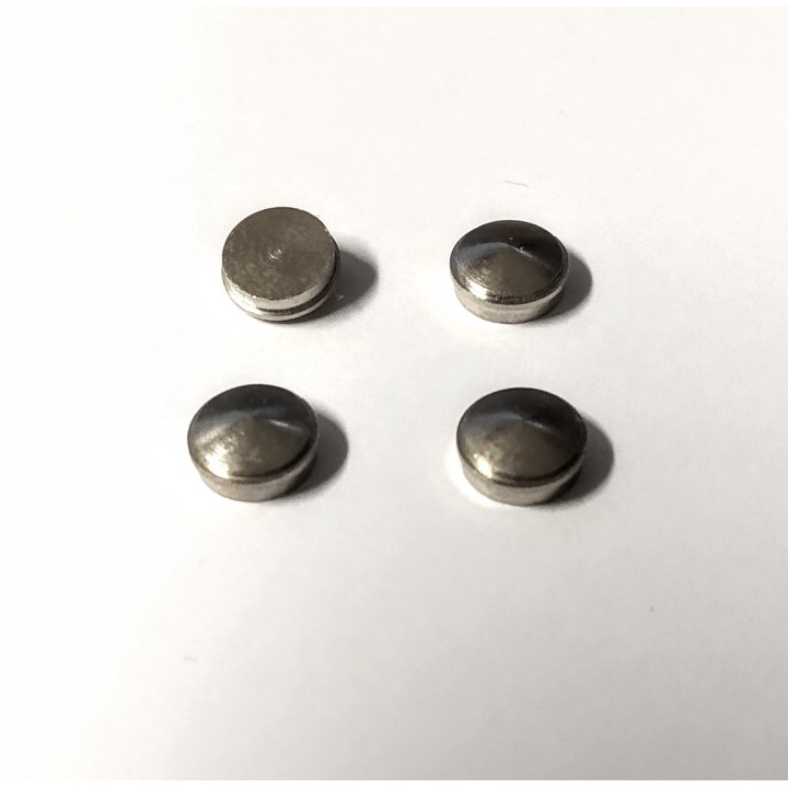 4 inserts en laiton nickelé - Ø 6mm - CPC Production | VoituresMiniatures.fr