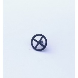 Volant - White Metal - Noir - échelle 1:43 - ø10 mm