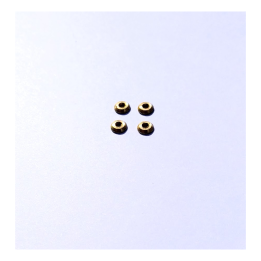 4 Embases ø 4 mm en laiton - échelle 1:43