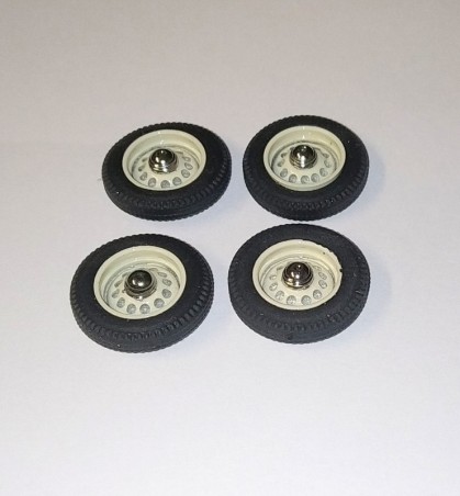 PANHARD - 4 roues complètes - IVOIRE - Ech 1:43