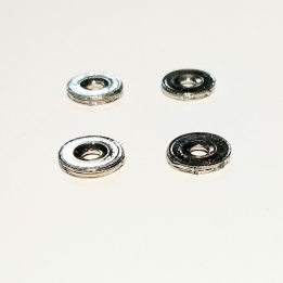 4 disque White Metal - Chromé - ø9mm - échelle 1:43