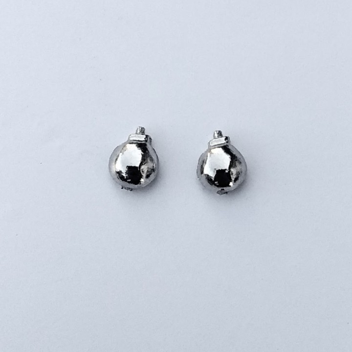 2 Supports de phares 4 mm - White Metal - échelle 1:43