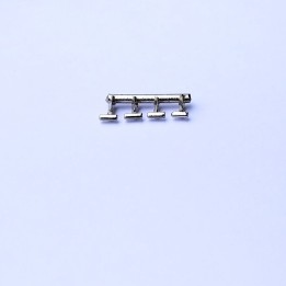 4 Charnières de porte - Bugatti T46 - White Metal - 1:43