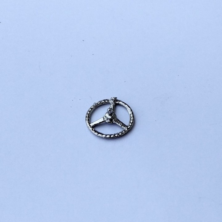 Volant ø10.50 - Hotckiss - Ech 1:43 - White Metal