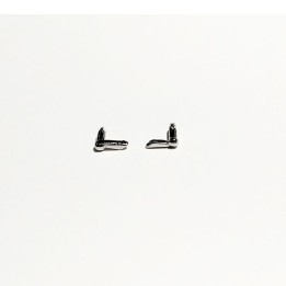 2 poignées de porte Panhard - White Metal - 1:43