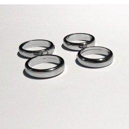 4 caches "roue de secours" Panhard - White Metal - ø18mm