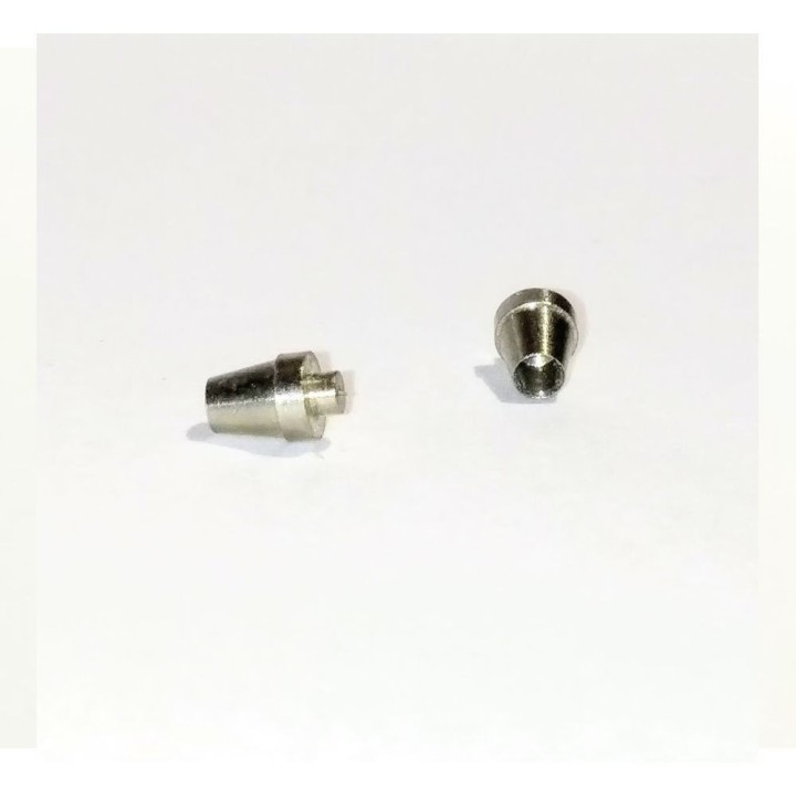 2 embouts de tuyau - Laiton nicke... | VoituresMiniatures.fr