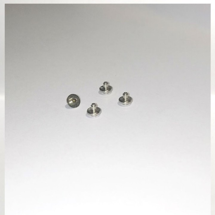 4 moyeux ø4mm - Laiton Nickelé... | VoituresMiniatures.fr