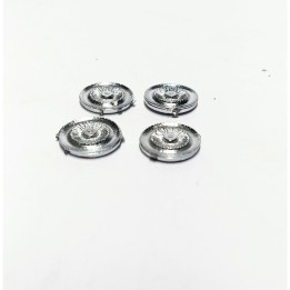 4 inserts ø9.50 mm - White metal... | VoituresMiniatures.fr