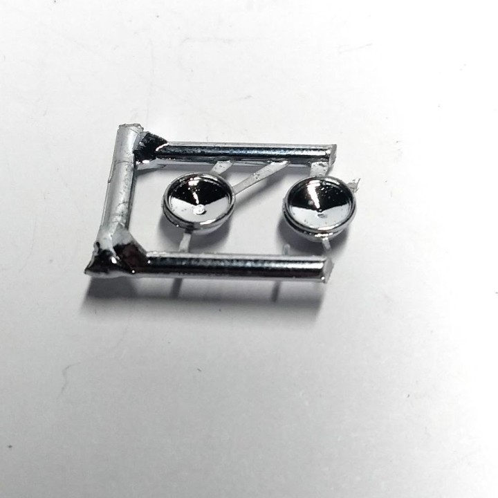 2 phares ø6mm - White Metal Chrom... | VoituresMiniatures.fr