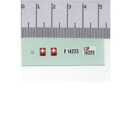 Décalcomanie - Plaques Suisse + L... | VoituresMiniatures.fr