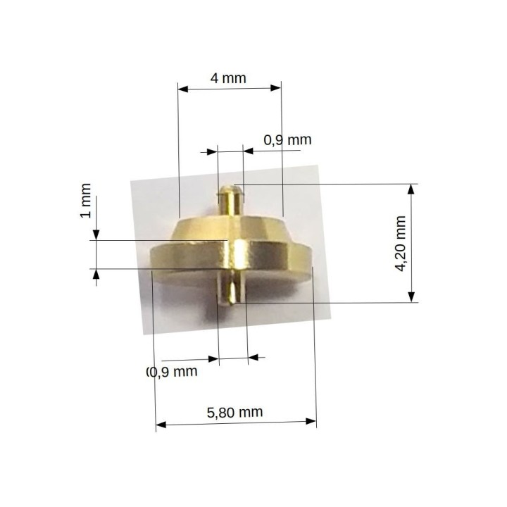 4 moyeux Laiton - ø5.80 mm - CPC Production