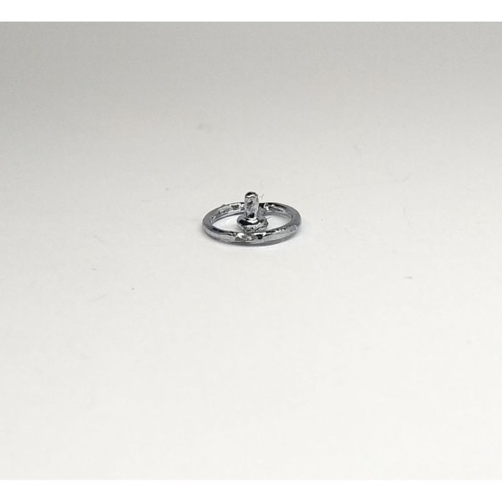 Volant 2 branches - ø8.70 mm - White Metal - 1:43