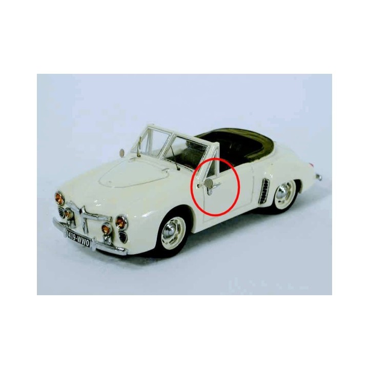Poignées de porte - Renault 4CV - 1:43 - White Metal