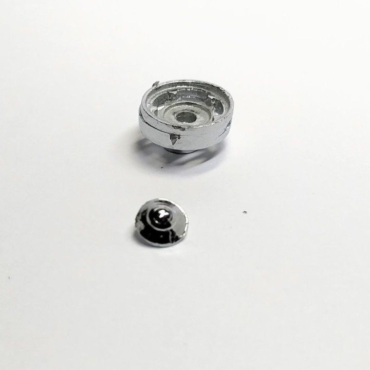 Jantes Renault 4CV 1950 - White Metal - 1:43 - Artisans43
