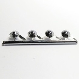 Inserts de roue Renault 4CV 1/43 white metal - Artisan 43