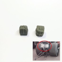2 Parachutes fermés Dragster - 10x10 mm