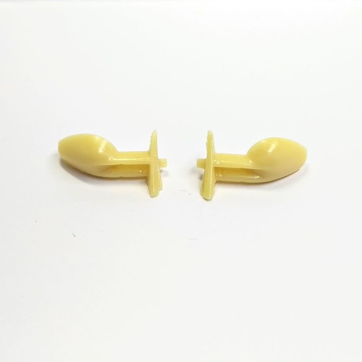 Rétroviseurs 18 mm - Résine - 1:18 - VM
