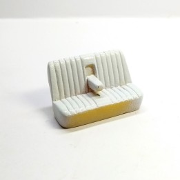 Banquette en résine accoudoir ouvert - Blanc - 1:43 - Artisans43
