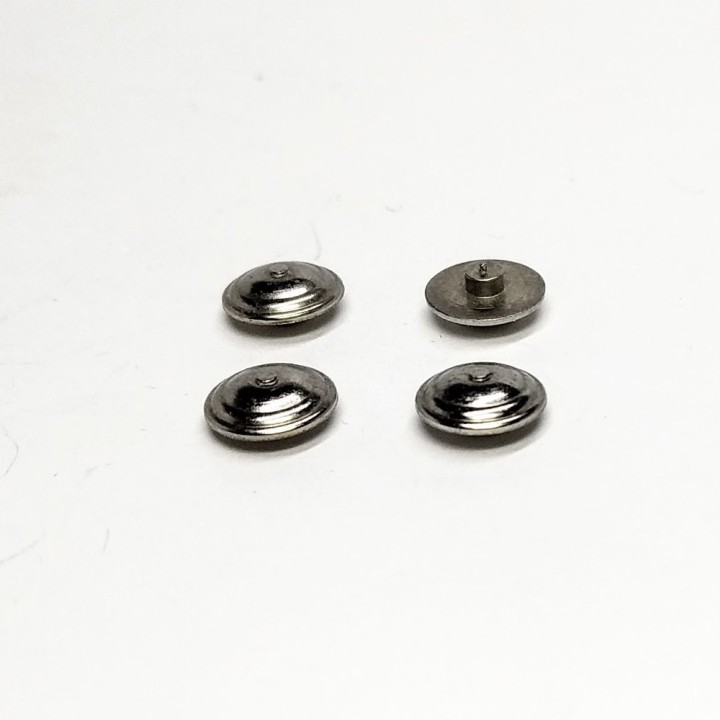 4 Inserts Pour Centre De Roue - Laiton + Nickelage - Ø6 Mm - CPC