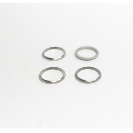 4 bagues "Forme" ø7.20 X 0.70 mm - Laiton Nickelé - CPC Production