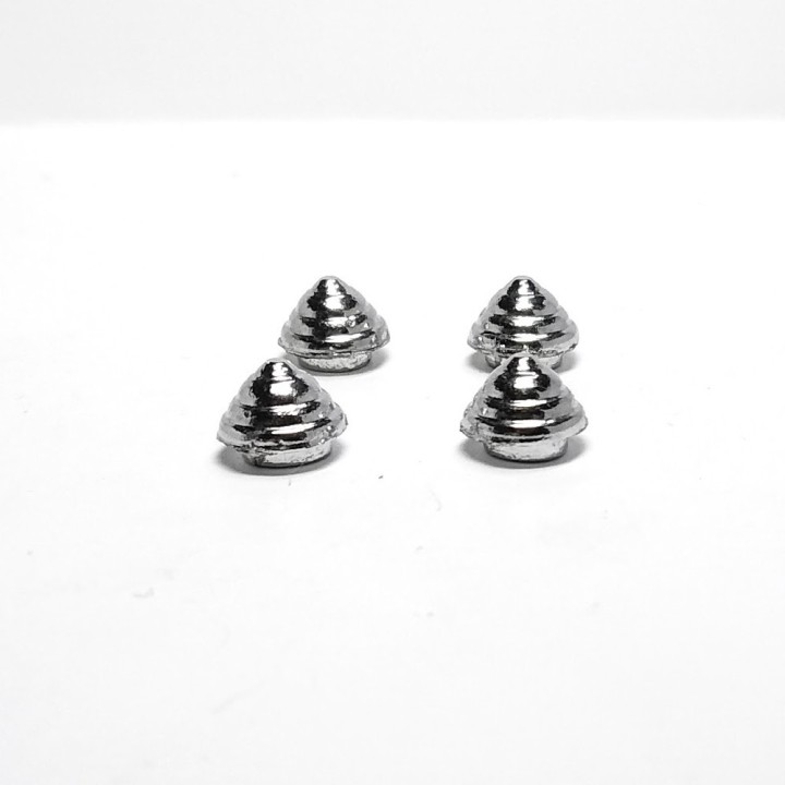 4 inserts ø9 mm - White Metal - 1:43 - Artisans 43