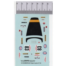 Décals Citroën DS Proto - Wambergue Neige et glace 1971 - n°43 - 1:43