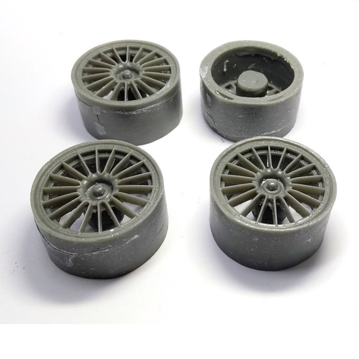 4 jantes ø30 X 15.50mm - Résine - 1:18