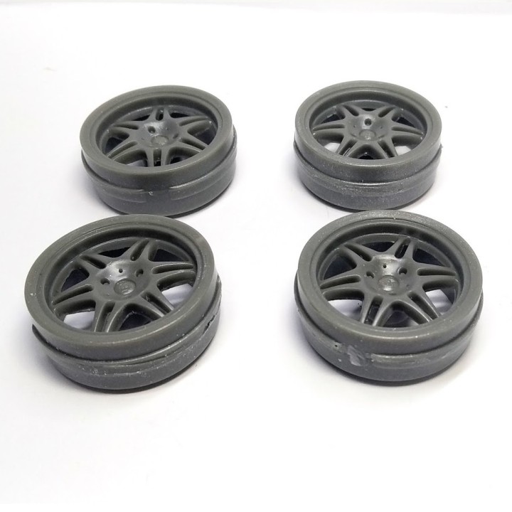 4 Jantes Ø 28.50 X 10.30 Mm - Résine - 1:18