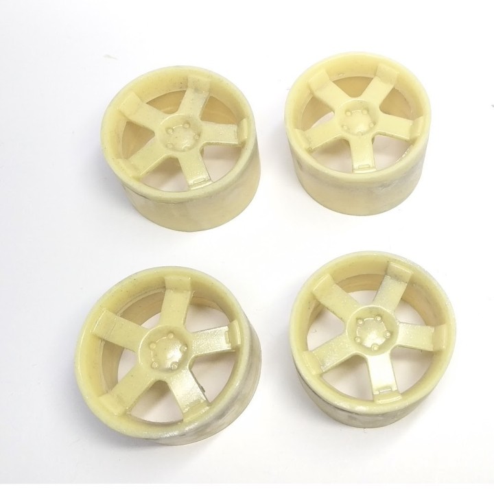 4 Jantes Ø 30 X 18 Mm - Résine - 1:18