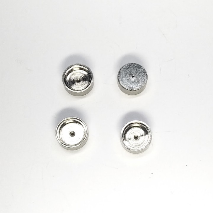4 jantes ø8.20 mm - Laiton + Nickelage - CPC Production