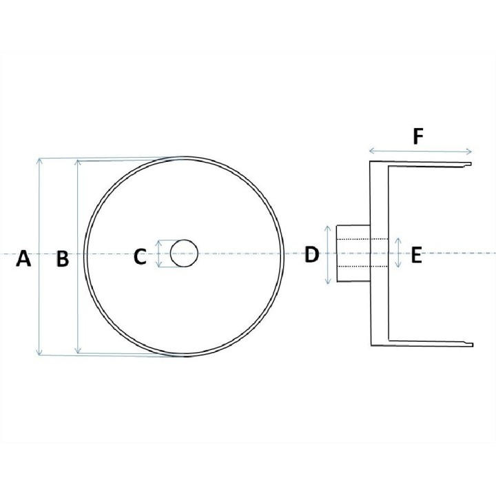 4 jantes ø8.20 mm - Laiton + Nickelage - CPC Production