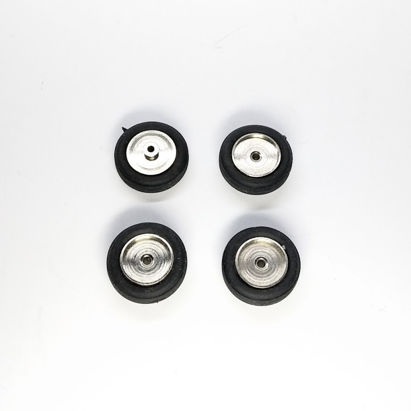 Lot De 4 Jantes En Laiton Nickelé Artisans43 - Ø 10.20 X 6 Mm - Référence JA131B - Neuf, Fabrication Française