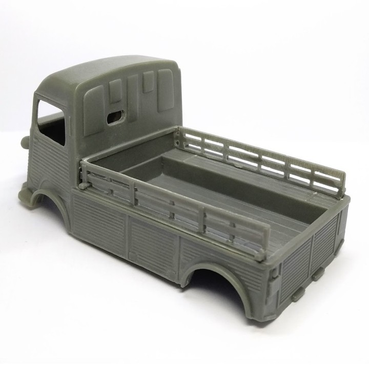 Carrosserie - Citroën HY avec ridelles - Résine - 1:43