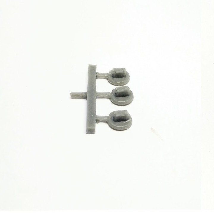 3 bouchons de réservoir - ø6mm - Résine - 1:18
