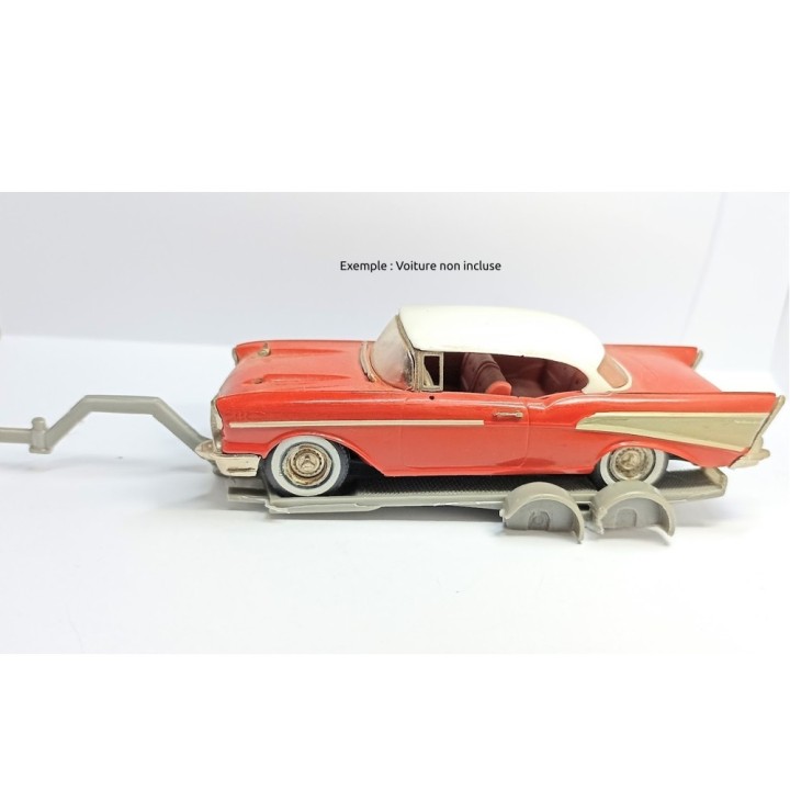 Remorque Porte-voiture - Résine - 1:43