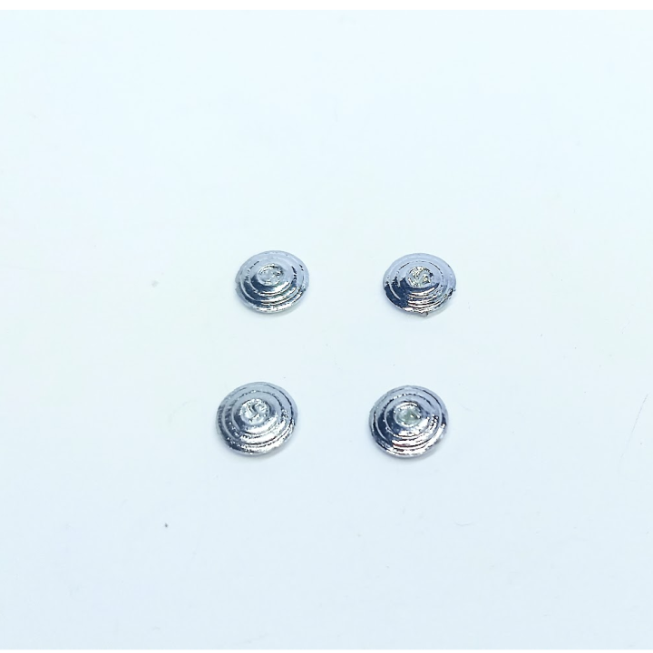 4 inserts ø6.50 mm - White Metal - 1:43