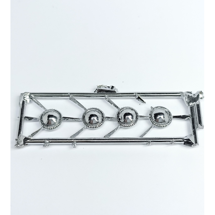 4 inserts ø8 mm - White Metal - Chromé