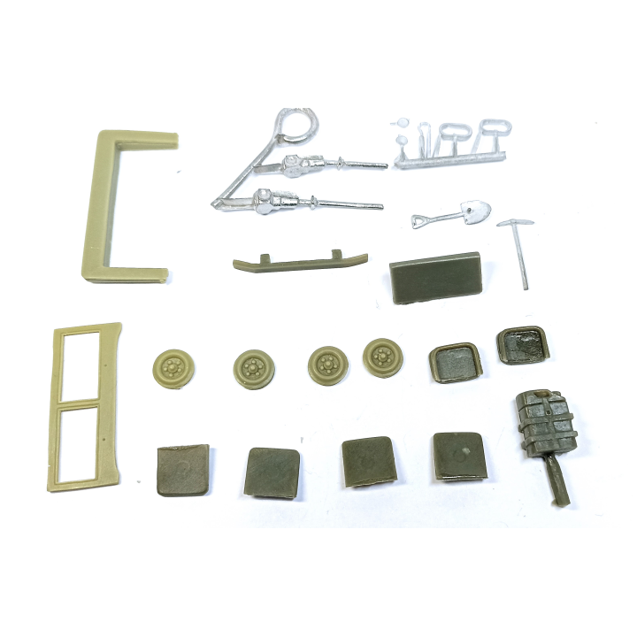 Incomplet : Kit JEEP Peugeot - 1953 - Résine - 1:43