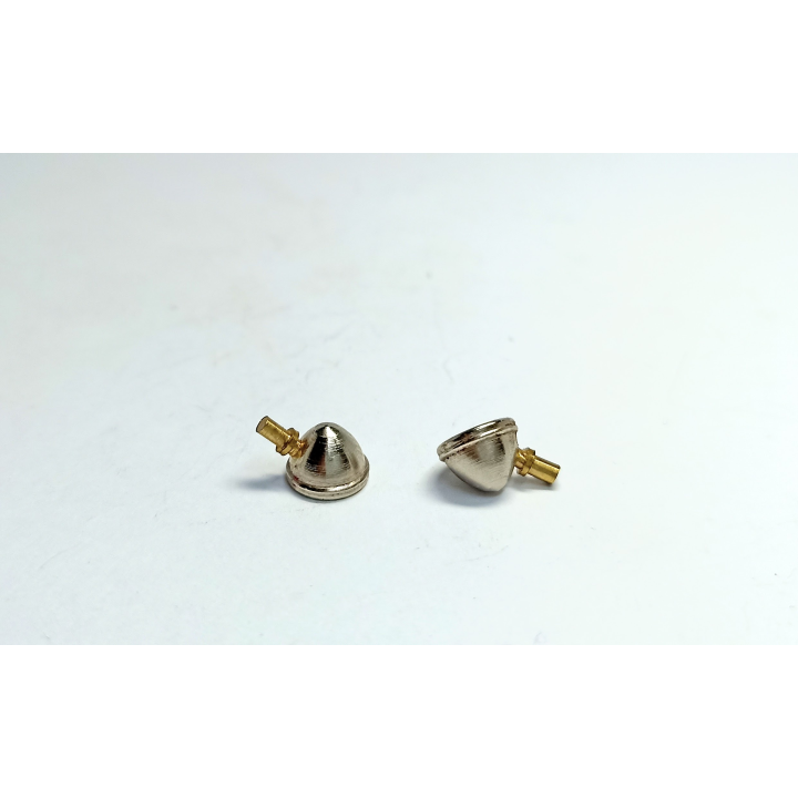 2 phares avec axe en laiton - ø6mm