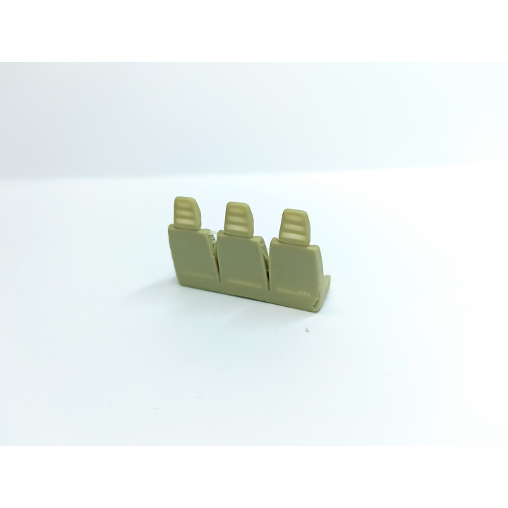 Banquette 3 sièges - H.24mm L.35mm - Résine - 1:43