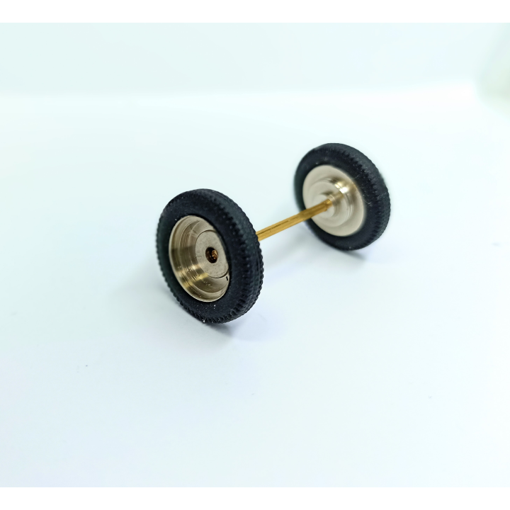 4 Pneus + Jantes Laiton - Ø 18 Mm - CPC Production