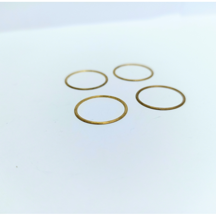 4 bagues ø17.50 mm - Ep. 0.50 mm - Laiton - CPC
