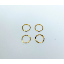 4 Bagues d'insert male ø16 mm - Laiton - CPC Production