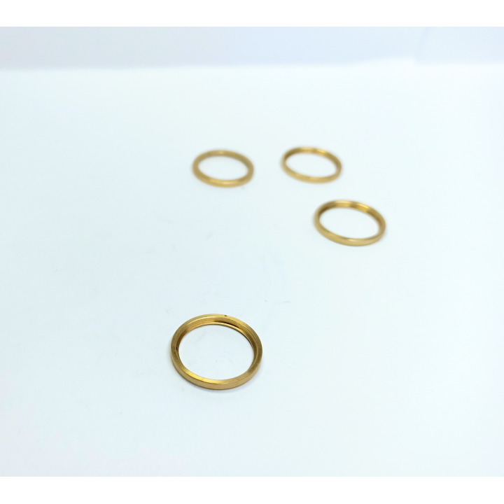 4 Bagues d'insert femelle ø16 mm - Laiton - CPC Production