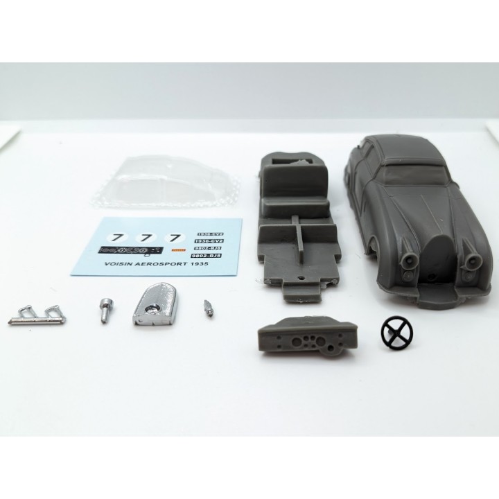 Incomplet : Kit Voisin Aérosport V12 L Ailée 1936 - Résine - 1:43