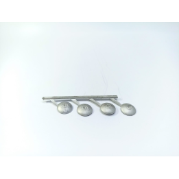 4 inserts ø9mm - White Metal