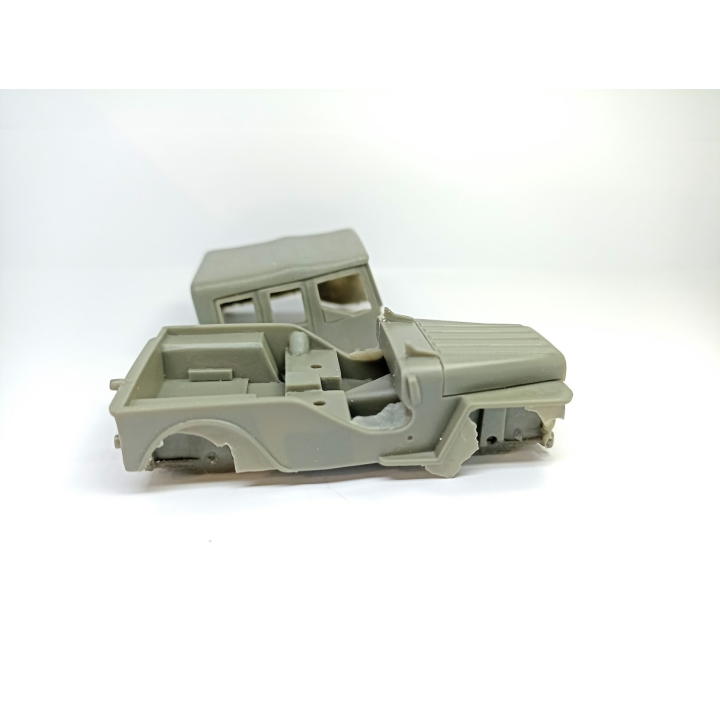 KIT Peugeot 203 JEEP Fermé - Résine - 1:43