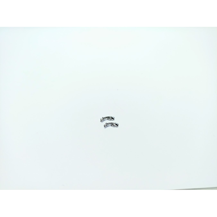 2 rétroviseurs rectangulaires chromés (même côté) - 4X2.60 mm - 1:43